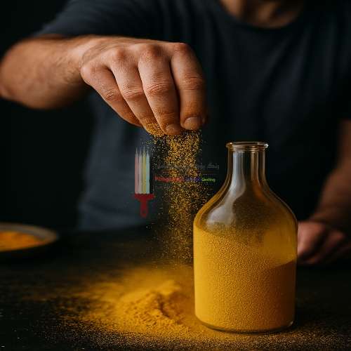 استفاده از رنگ پودری برای شیشه